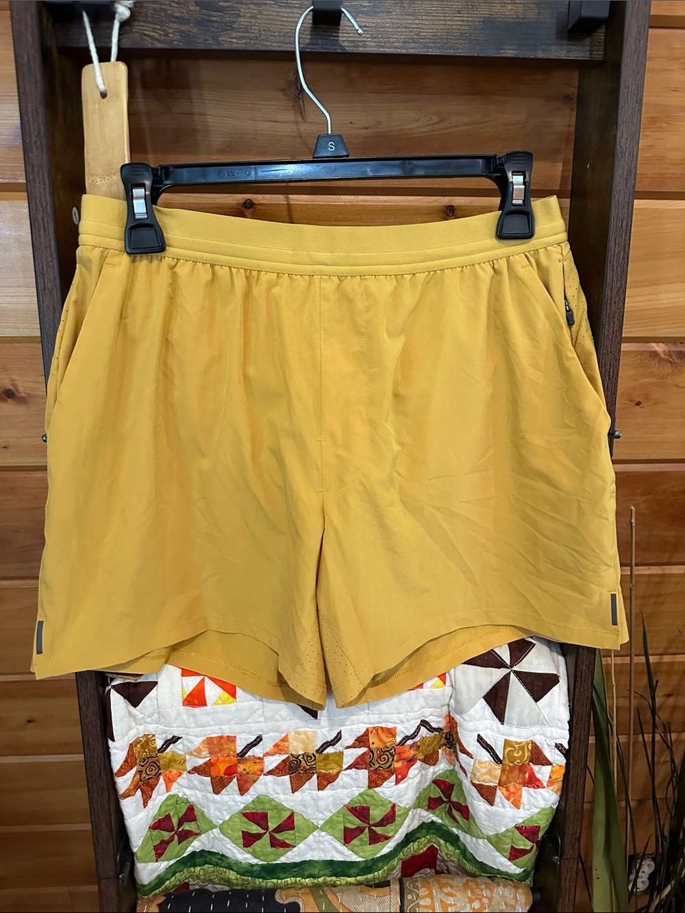 Men's Athletic Shorts in Mustard - Lightweight Performance